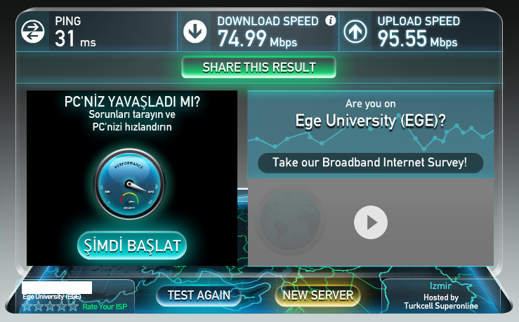  Sakarya Üniversitesindeki Rezil İnternet Hızı (SS'li)