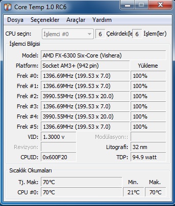  Fx6300 1.4 ghze Düşme sorunu hala devam ediyor [ ÇÖZÜLDÜÜÜÜ]