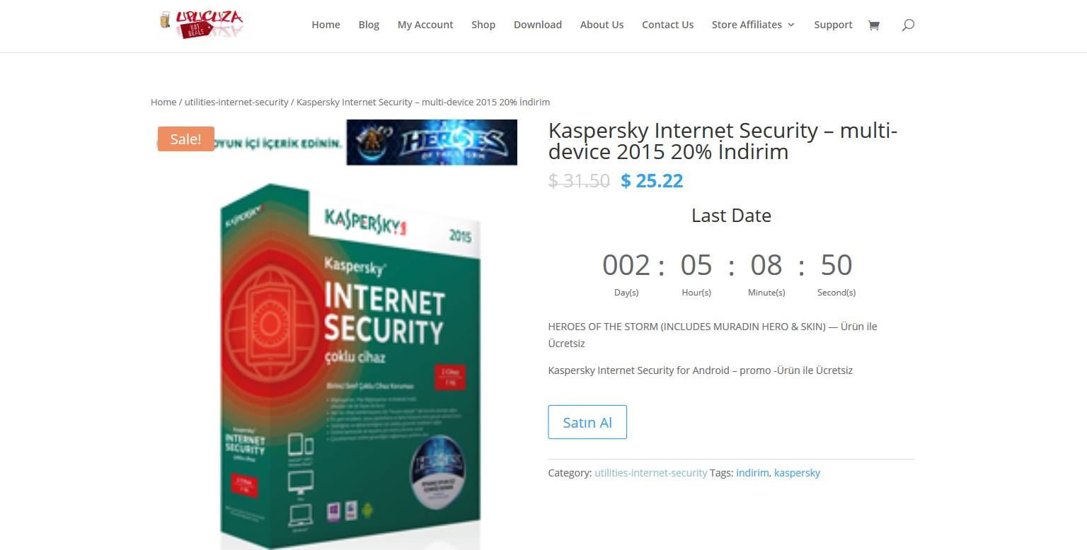  Kasperksy internet security %20 indirim - android için ücretsiz