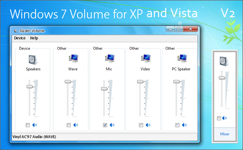 Микшер громкости. Микшер громкости Windows 7. Звук Windows 7. Windows 7 громкость.