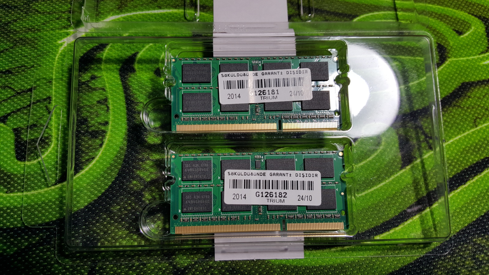  16GB 1600Mhz Laptop RAM (2x8GB kit) -> 150TL