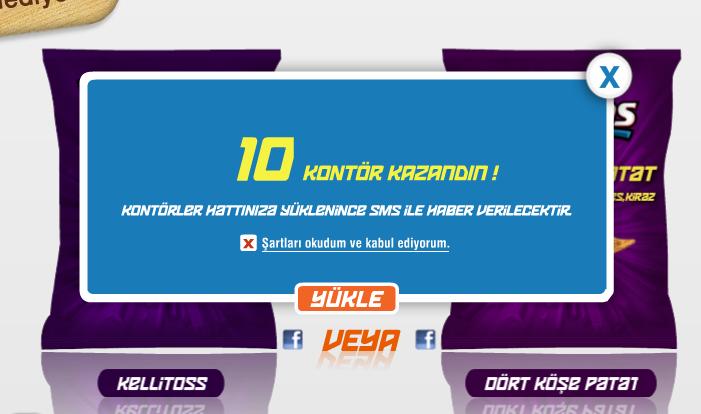  Doritos Turkcell tonla kazan kontör kazanma şansı +10 bin tl