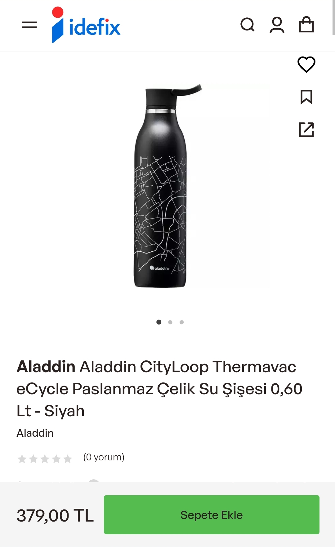 Aladdin CityLoop Thermavac Water Bottle