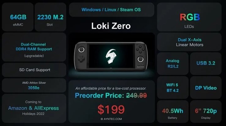 AYN LOKI Zero konsolu uygun fiyata odaklanıyor
