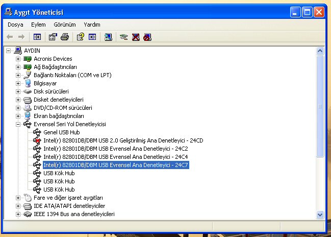 usb hub takınca laptop resetleniyor.