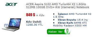  -_-En Çok Satılan Dizüstü Bilgisayarlar (bazı internet mağazalarında)-_-
