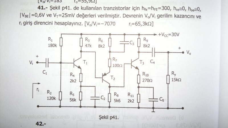  Cevap:  transistörlerden 1 soru var yardım