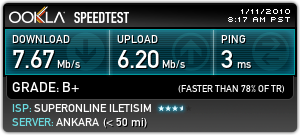  Ankara 20 Mbit hız sorunu