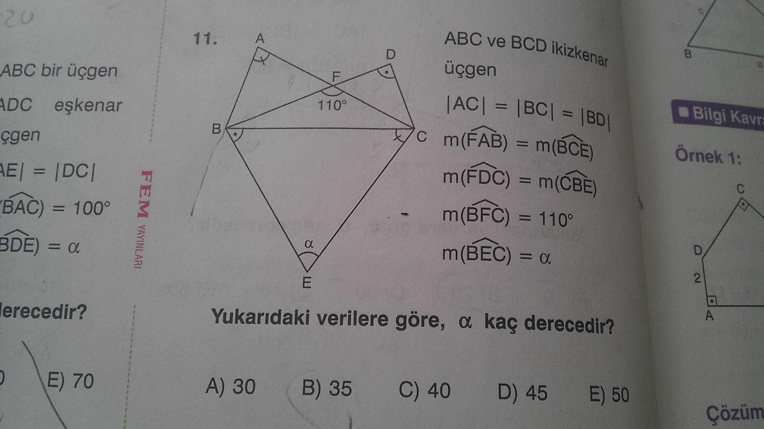  Üçgende Açılar Sorularım