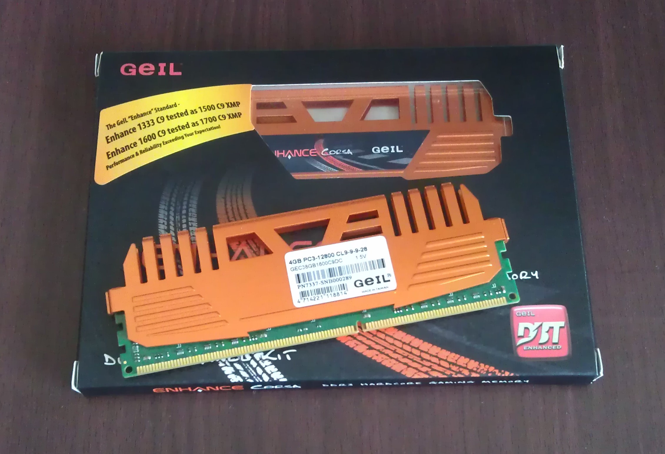  GEIL ENHANCE CORSA DDR3-1600 16 GB QUAD BELLEK KİTİ