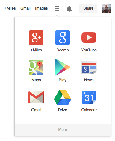 Google menü çubuğu tasarımını yeniden düzenliyor