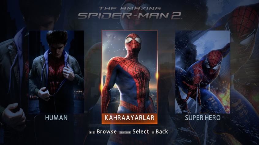the amazing spider-man 2 Türkçe Yama