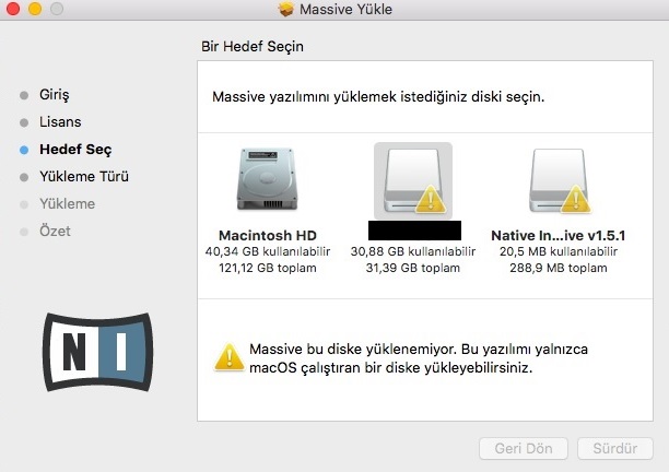 macOS Hard Disk Program Yüklemek