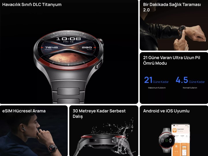 Ultra dayanıklı Huawei Watch 4 Pro Space Edition Türkiye'de satışta: İşte fiyatı