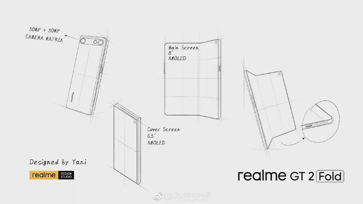 Realme'nin katlanabilir telefonu 2022'de geliyor: İşte muhtemel tasarımı