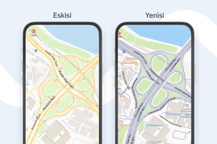 Yandex Maps, Türkiye'de daha gerçekçi ve daha kullanışlı görünüme kavuştu
