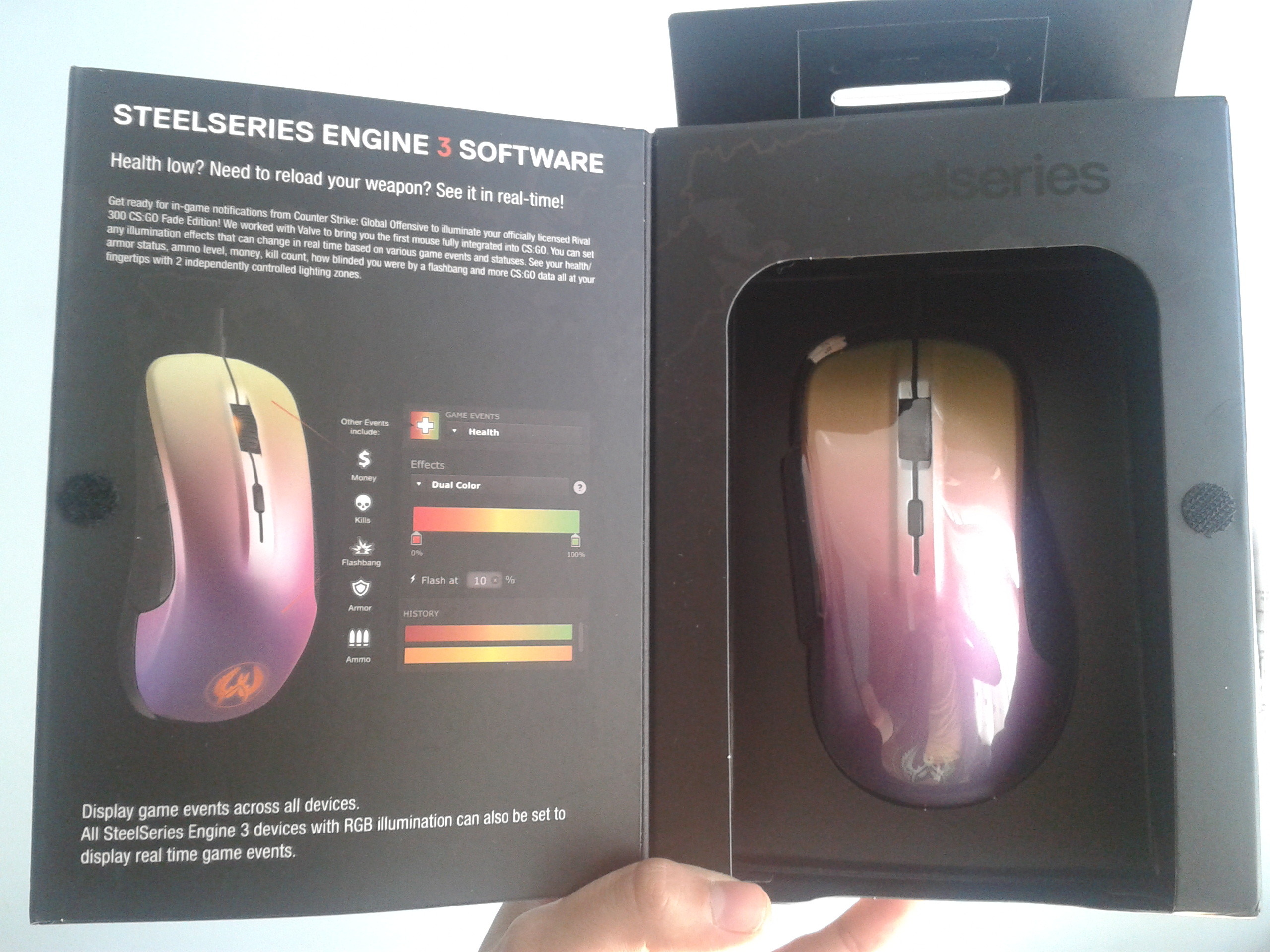  SATILIK SteelSeries Rival 300 Fade Edition Mouse (CS:GO)