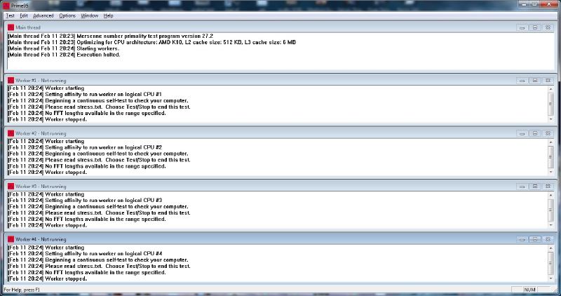  AMD x4 965 Sağlamlık Testi