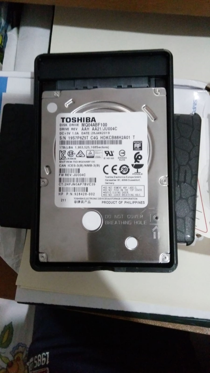 TOSHIBA 1TB HARİCİ HARDDİSK (Sata 3 - 128mb cache)