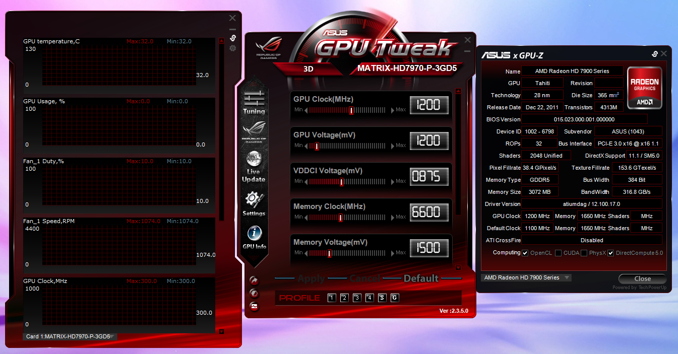  ASUS 7970 Top Voltaj kilidi kırıldı - Test / Performans - Güncelleme olmayacaktır.