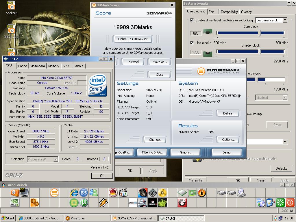  TEST 8800GT + E6750