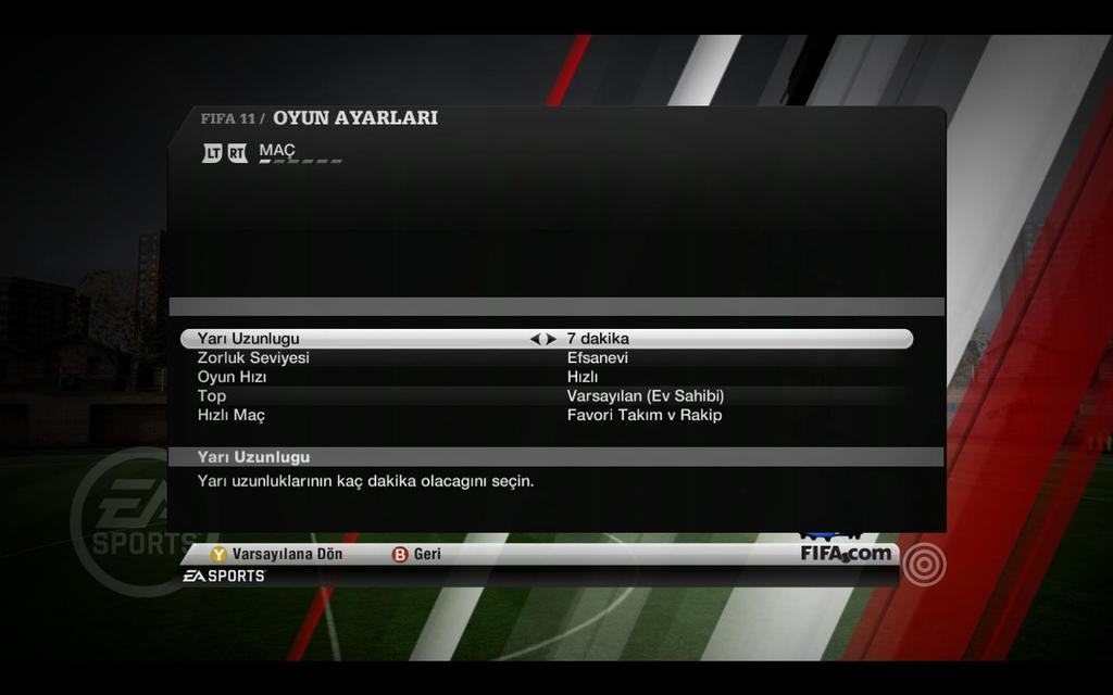  FIFA 11 PC Türkçe Yama