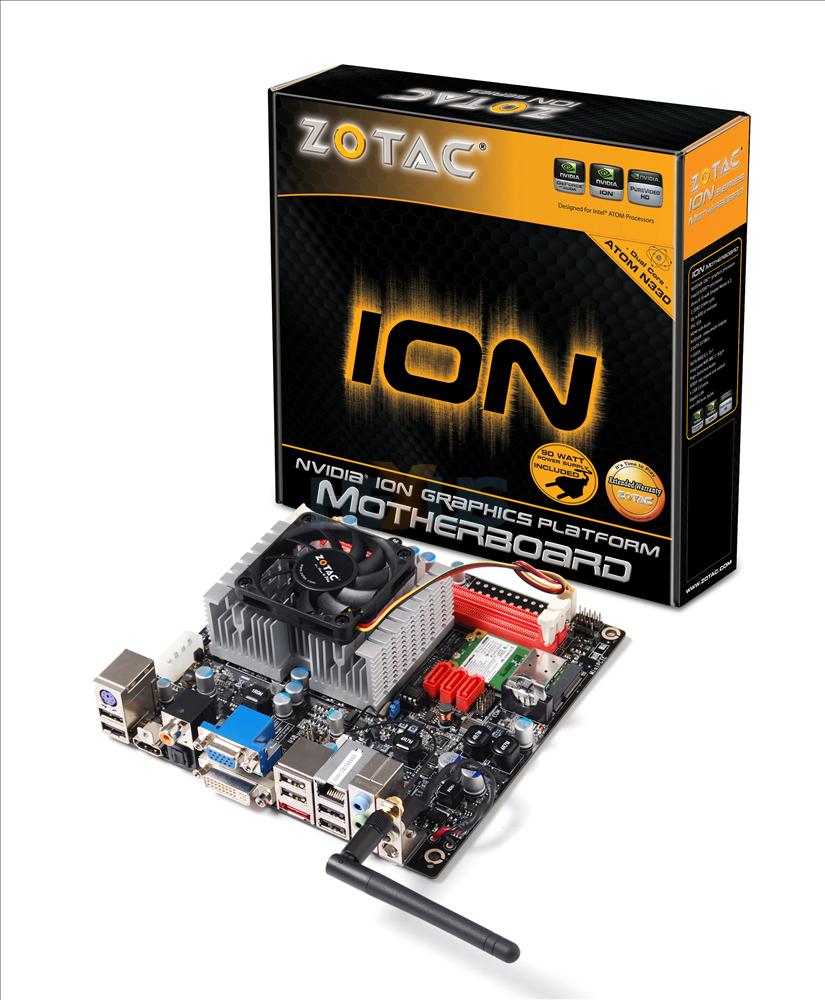  ZOTAC ION Mini ITX N330 Anakart ve İşlemci (Intel N330 + NVIDIA 9400) (Adaptörlü) 450 tl