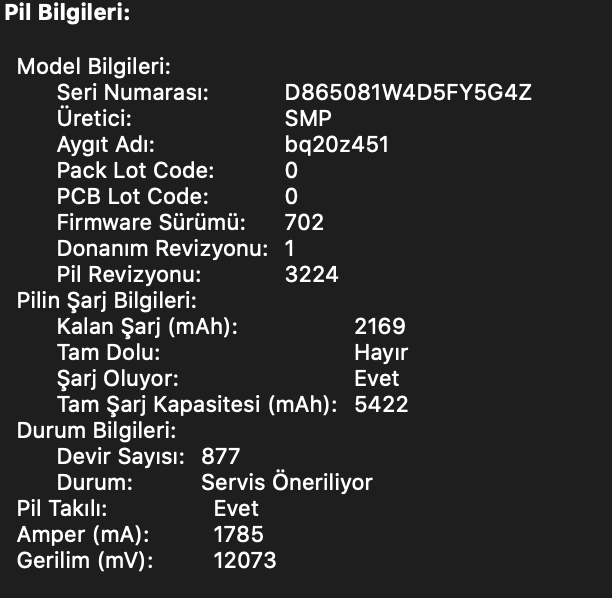 Satılık Macbook Pro 2015 - 13 inç