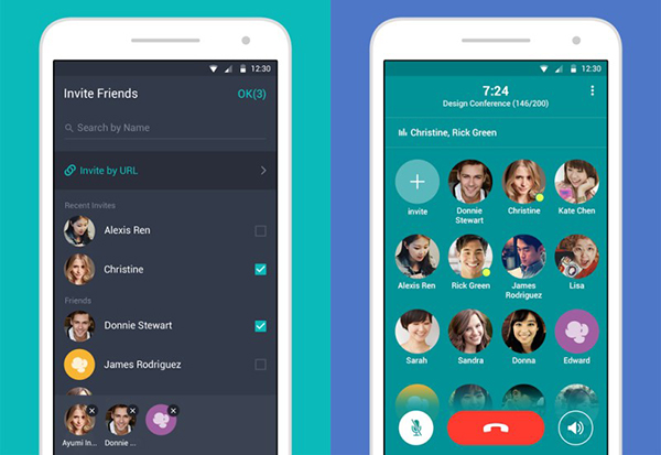Line'ın yeni Android uygulaması Popcorn Buzz, aynı anda 200 kişinin konuşmasına imkan tanıyor