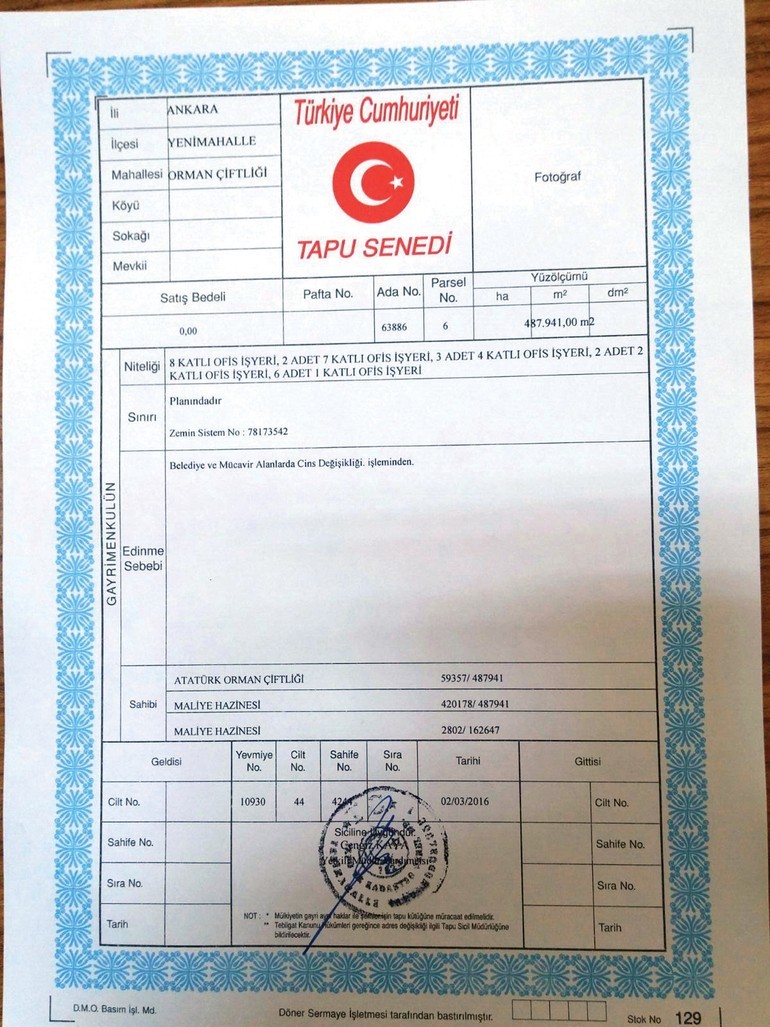  Saray'ın Tapusu (Gerçektir)