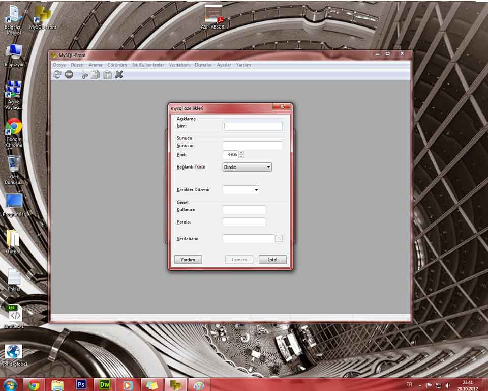  MYSQL-FRONT OTURUM AÇMA SORUNU
