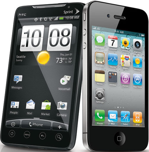  HTC EVO ™ 4G mu İPHONE 4 MÜ ve Yeni eklenen Motorola Milestone