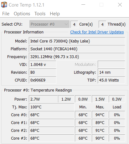 CPU Sıcaklık değerlerim çok mu fazla?