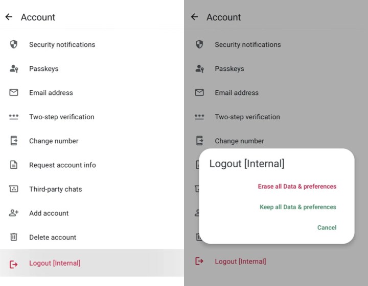 WhatsApp, hesap silmeden çıkış seçeneği sunacak