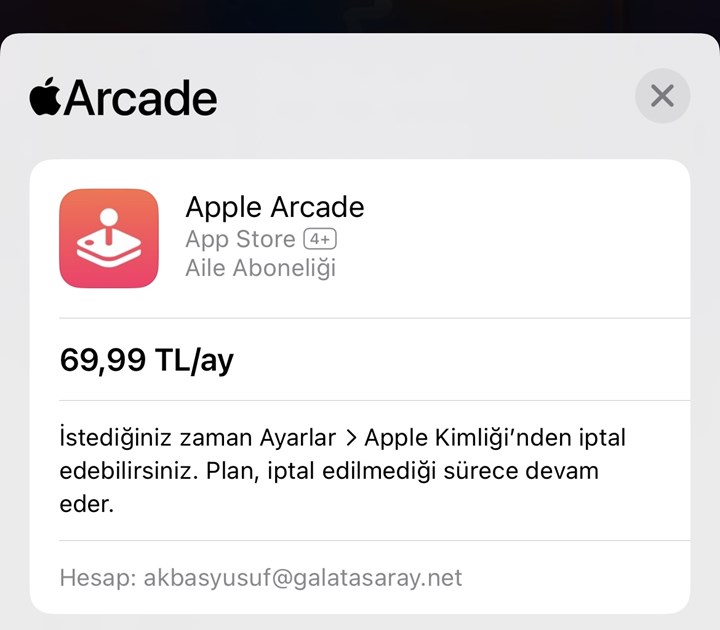 Apple Arcade'in Türkiye fiyatına ilk kez zam geldi!