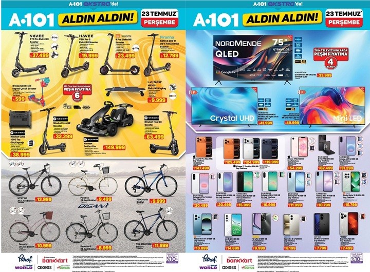 A101 marketlerde Go Kart aracı ve elektrikli kaykay var