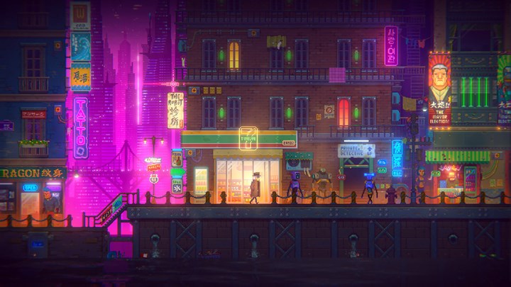 Cyberpunk temalı bulmaca oyunu Tales of the Neon Sea, Android cihazlara geliyor