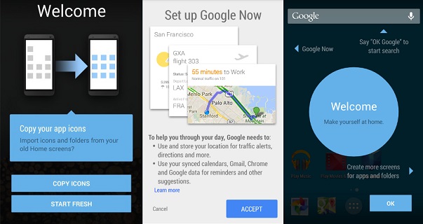  Google Now Launcher artık diğer Nexus ve GPe cihazlar için resmi