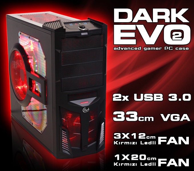  Ankara İçi Satılık Dark Evo II Kasa 150 TL