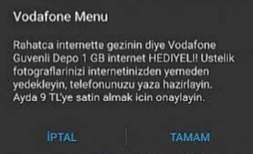 Vodafone TL yükleme alt limiti 40 TL oldu !
