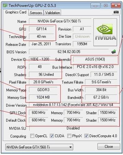  Orjinal mi acaba Asus GTX 560 TI DC2 ?