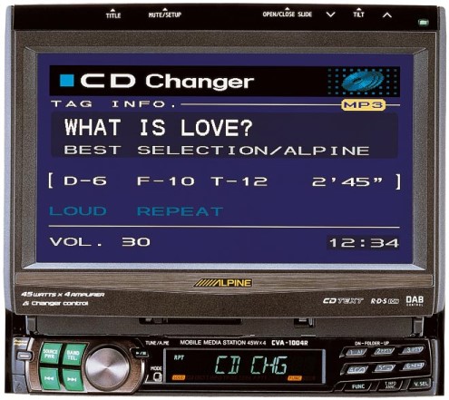  ALPİNE İNDASH MONİTOR, JVC KD-AVX2 MP3,DVD ÇALAR VE ZUNE 30GB MP3,MP4 PLAYER