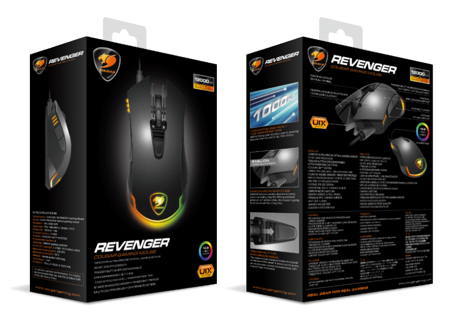 Cougar REVENGER Oyuncu Faresi İNCELEMESİ [1Ms/1000HZ/12.000DPI/RGB]