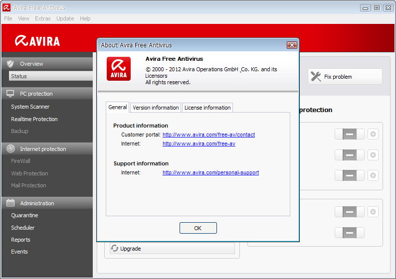  Avira AntiVir Free 12.0.0.1125