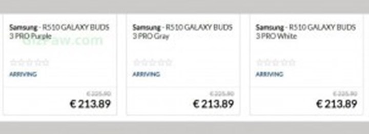 Samsung Galaxy Buds 3 Pro ve Galaxy Z Fold 4'ün fiyatları sızdırıldı