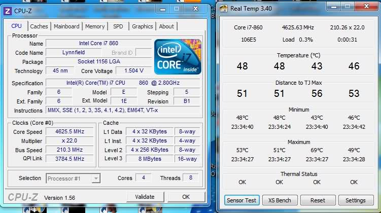  i7 950'de Cooler Master V8 ile STABİL 4.4 GHz