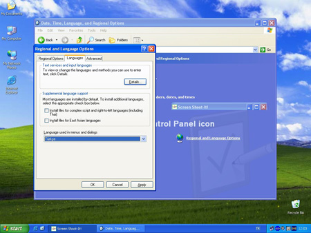  <<<İngilizce WindowsXP|Türkçe Yapma>>>