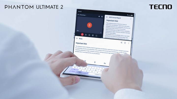 Tecno, üçe katlanır telefon konseptini duyurdu: Phantom Ultimate 2