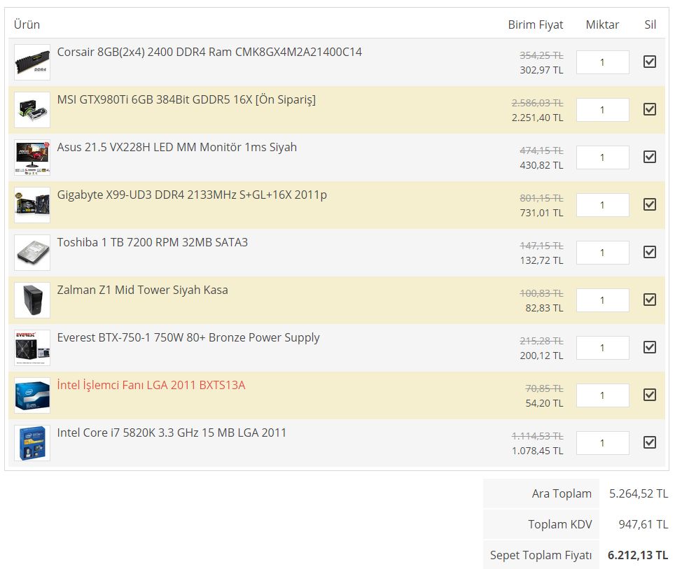  bütçe 6200 TL. Intel bazlı ,monitör dahil öneri ltf.