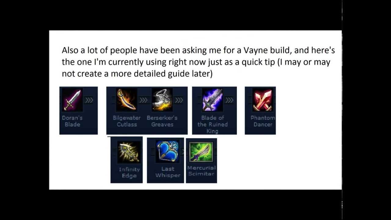  Vayne build